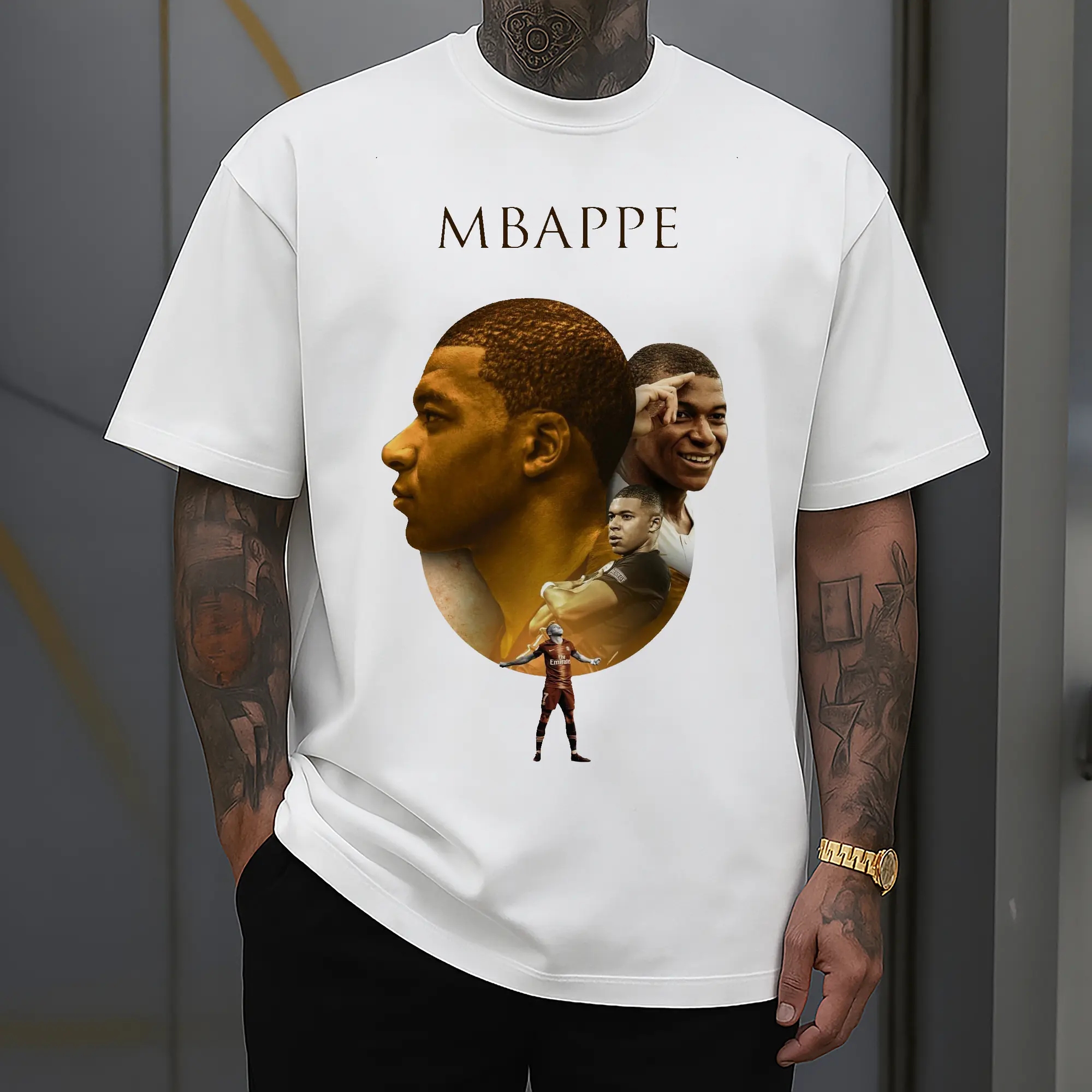 Trendy “Kylian Mbappé Football Star” DIY Shirt
