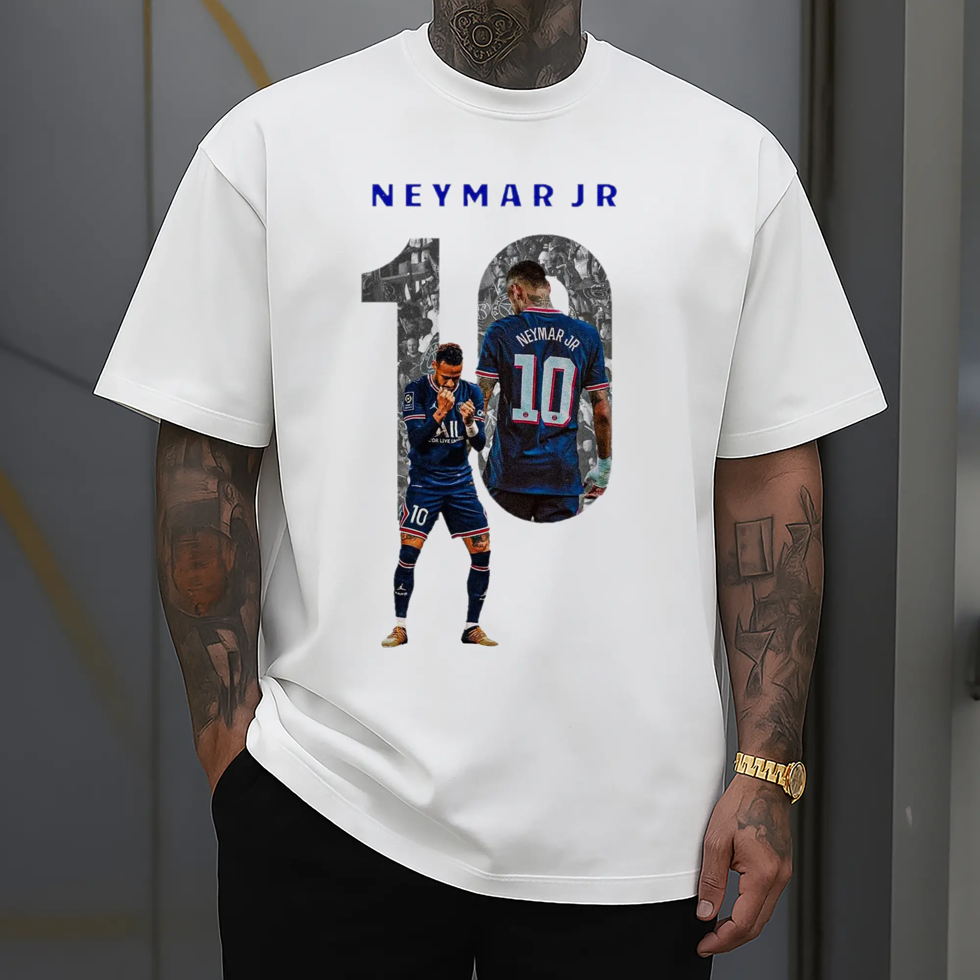Personalized Neymar 10 PSG Blueprint DIY Shirt