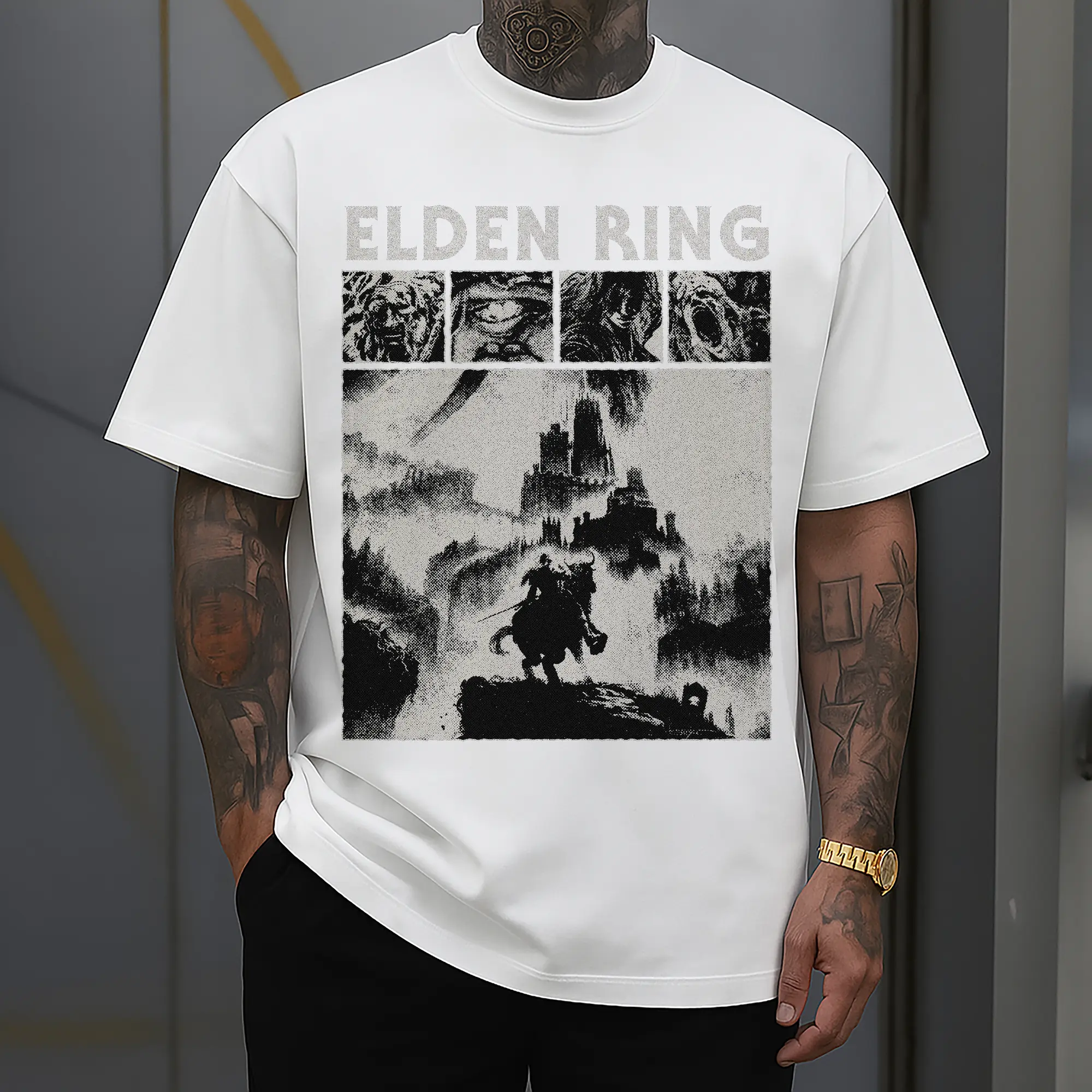 180g Cotton T-Shirt With Front Heat Transfer Print – Soft, Lightweight, Fitted Design – Comfortable Casual Wear For Sports & Everyday Use