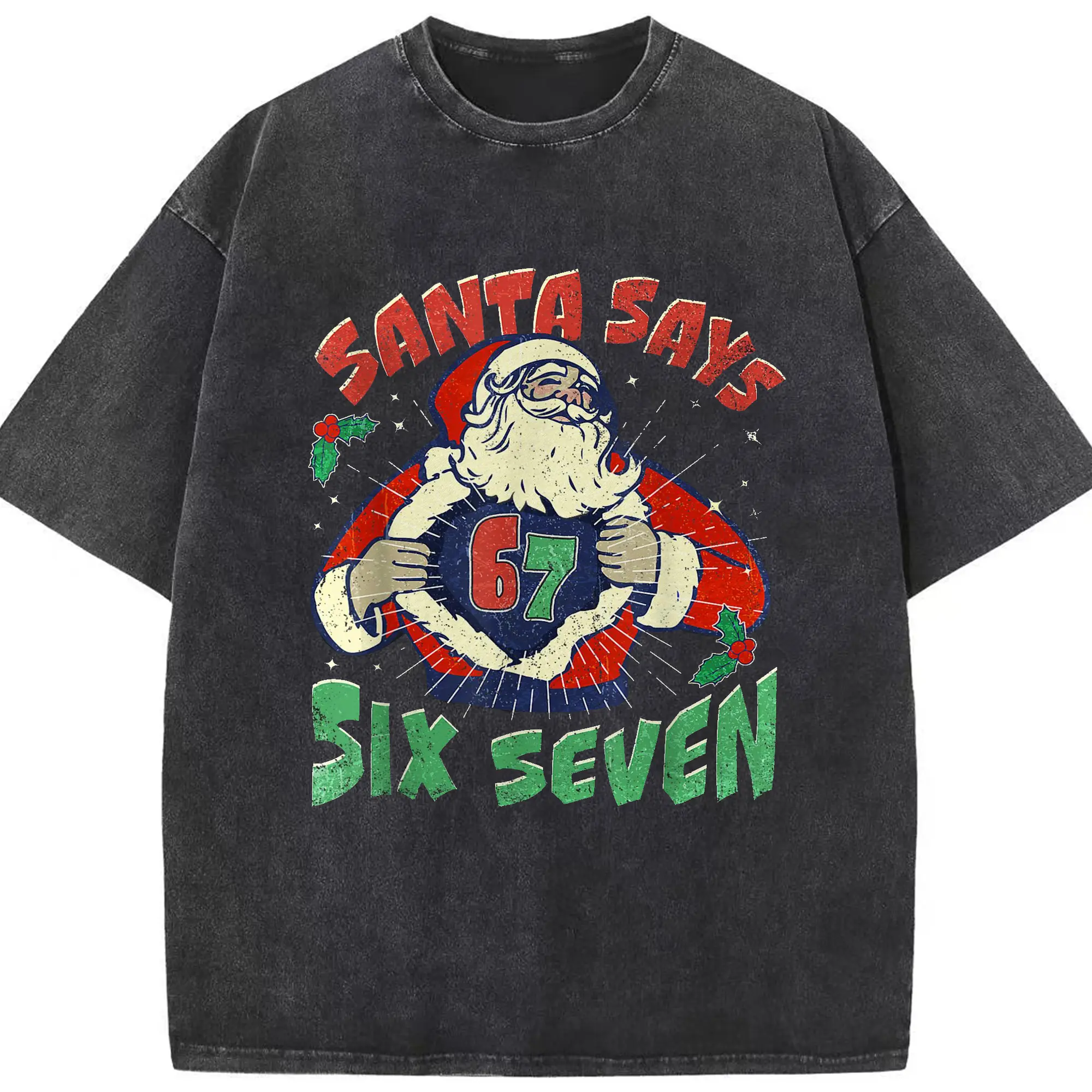 Washed Vintage Look 230g Cotton Oversized T-Shirt With Front Heat Transfer Print – Soft, Lightweight, Stylish Fit – Comfortable Casual Wear For Sports & Everyday Use