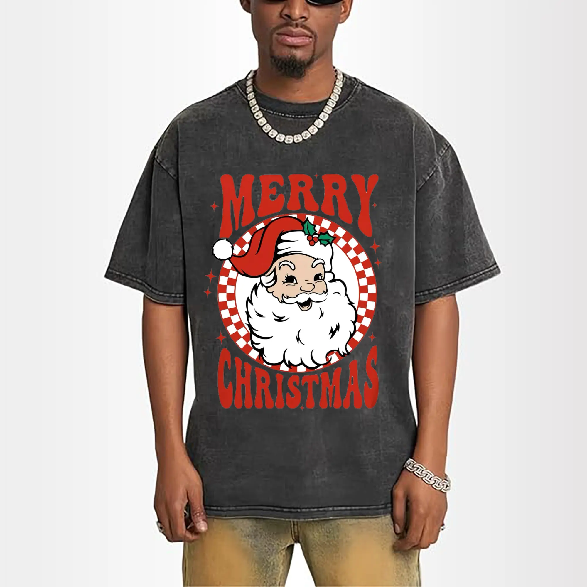 Washed Vintage Look 230g Cotton Oversized T-Shirt With Front Heat Transfer Print – Soft, Lightweight, Stylish Fit – Comfortable Casual Wear For Sports & Everyday Use