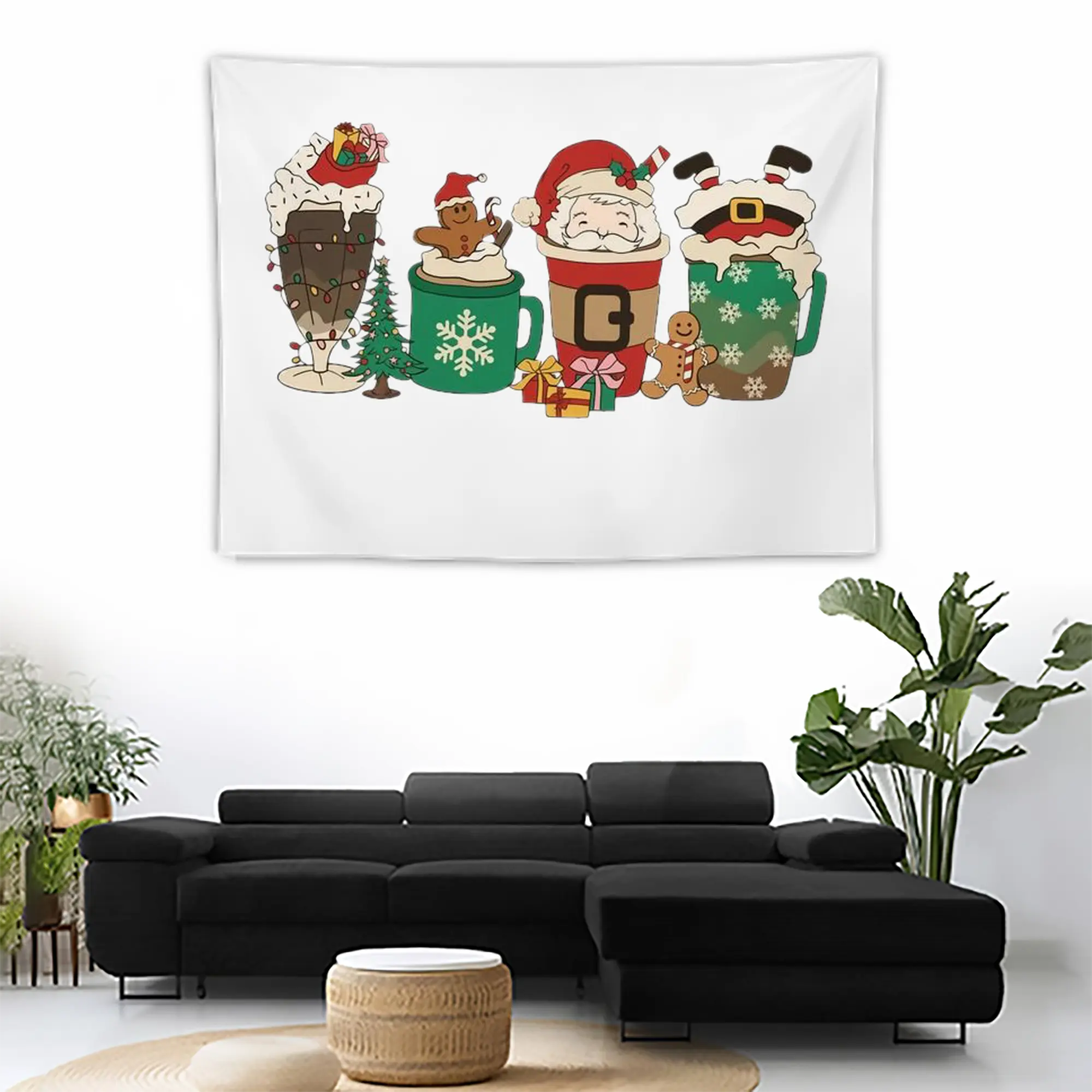 Wall Tapestry For Bedroom Aesthetic – Boho Style Polyester Fabric Wall Hanging With Hooks – 60 X 90 Inch Large Size, Lightweight, Durable, Easy To Hang