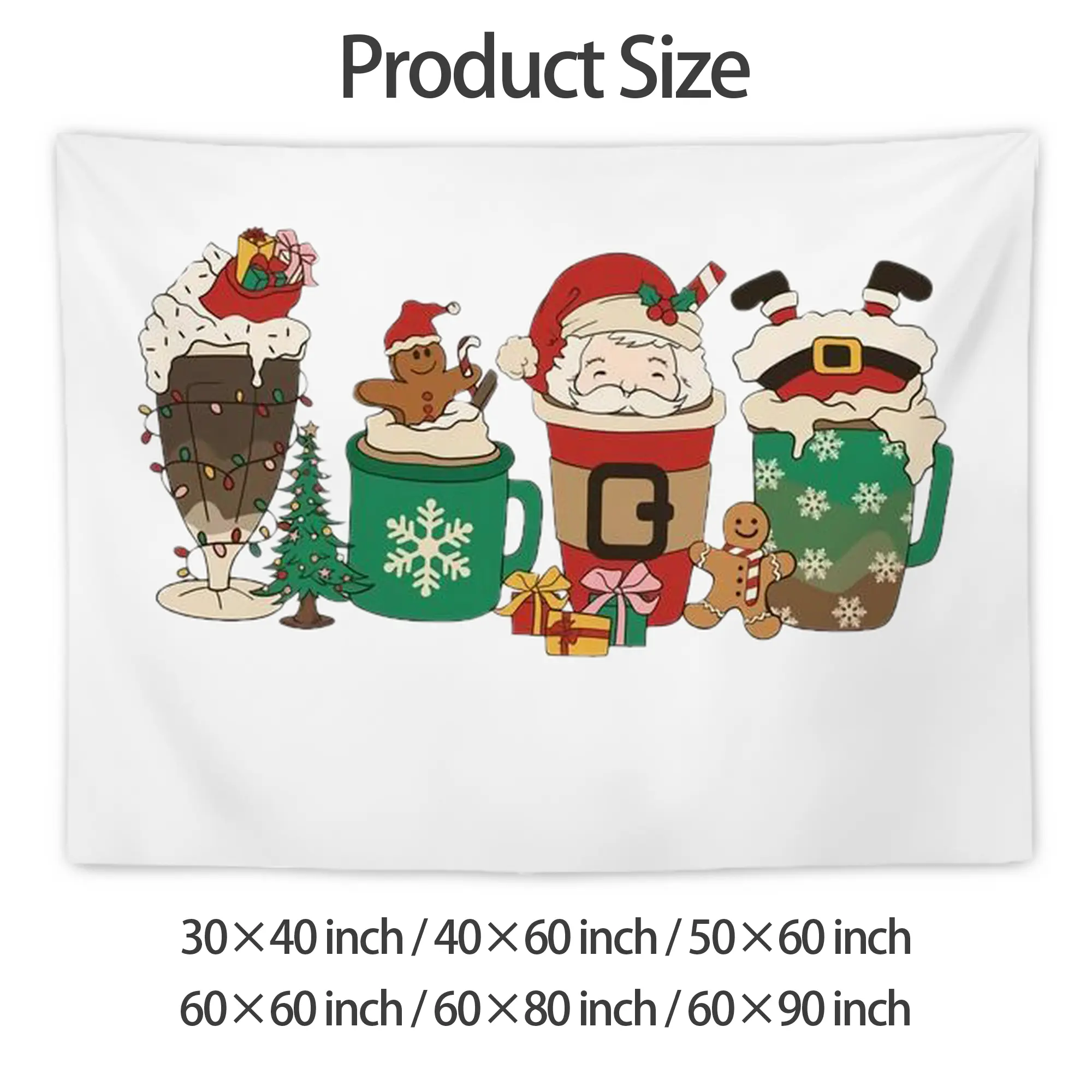 Wall Tapestry For Bedroom Aesthetic – Boho Style Polyester Fabric Wall Hanging With Hooks – 60 X 90 Inch Large Size, Lightweight, Durable, Easy To Hang