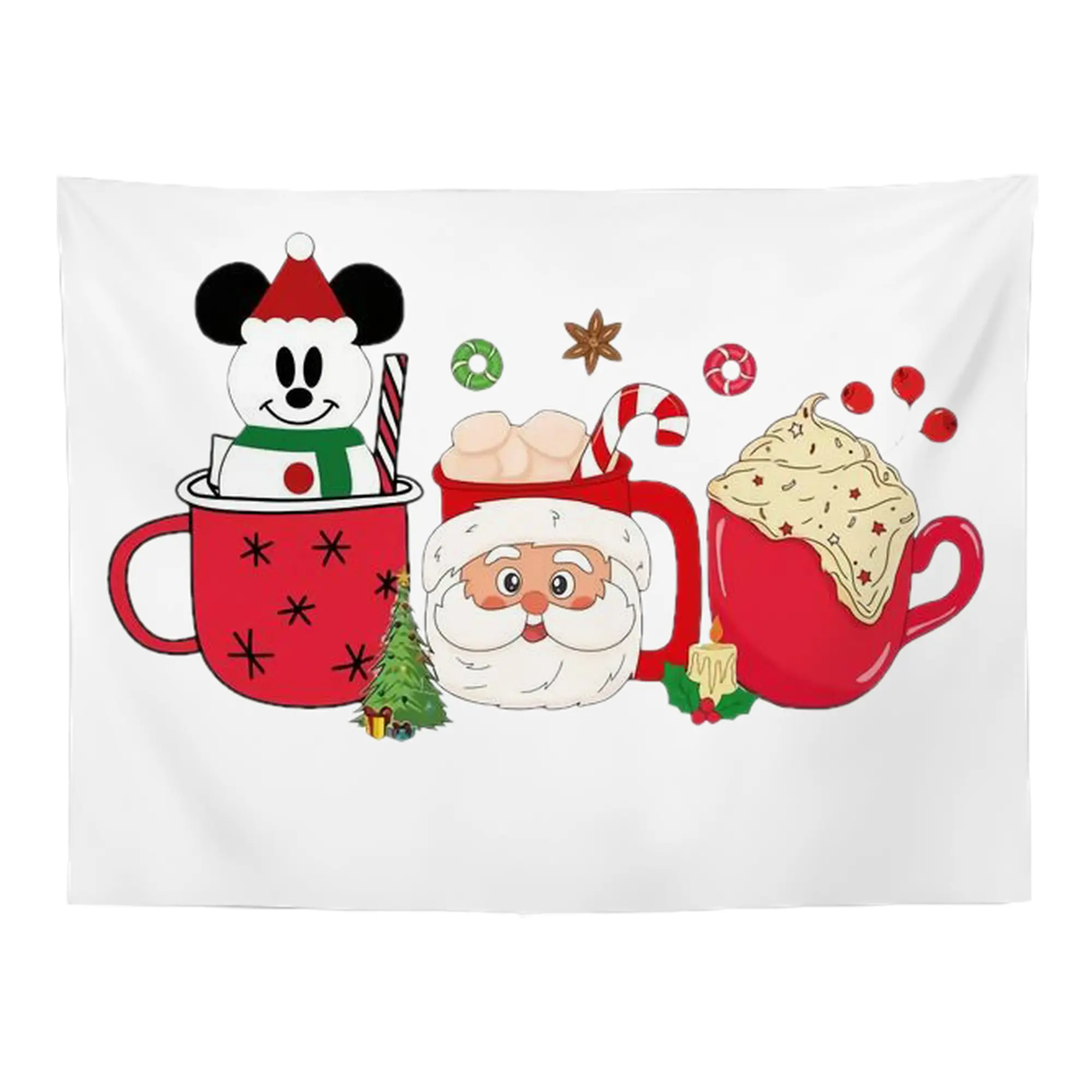 Wall Tapestry For Bedroom Aesthetic – Boho Style Polyester Fabric Wall Hanging With Hooks – 60 X 90 Inch Large Size, Lightweight, Durable, Easy To Hang