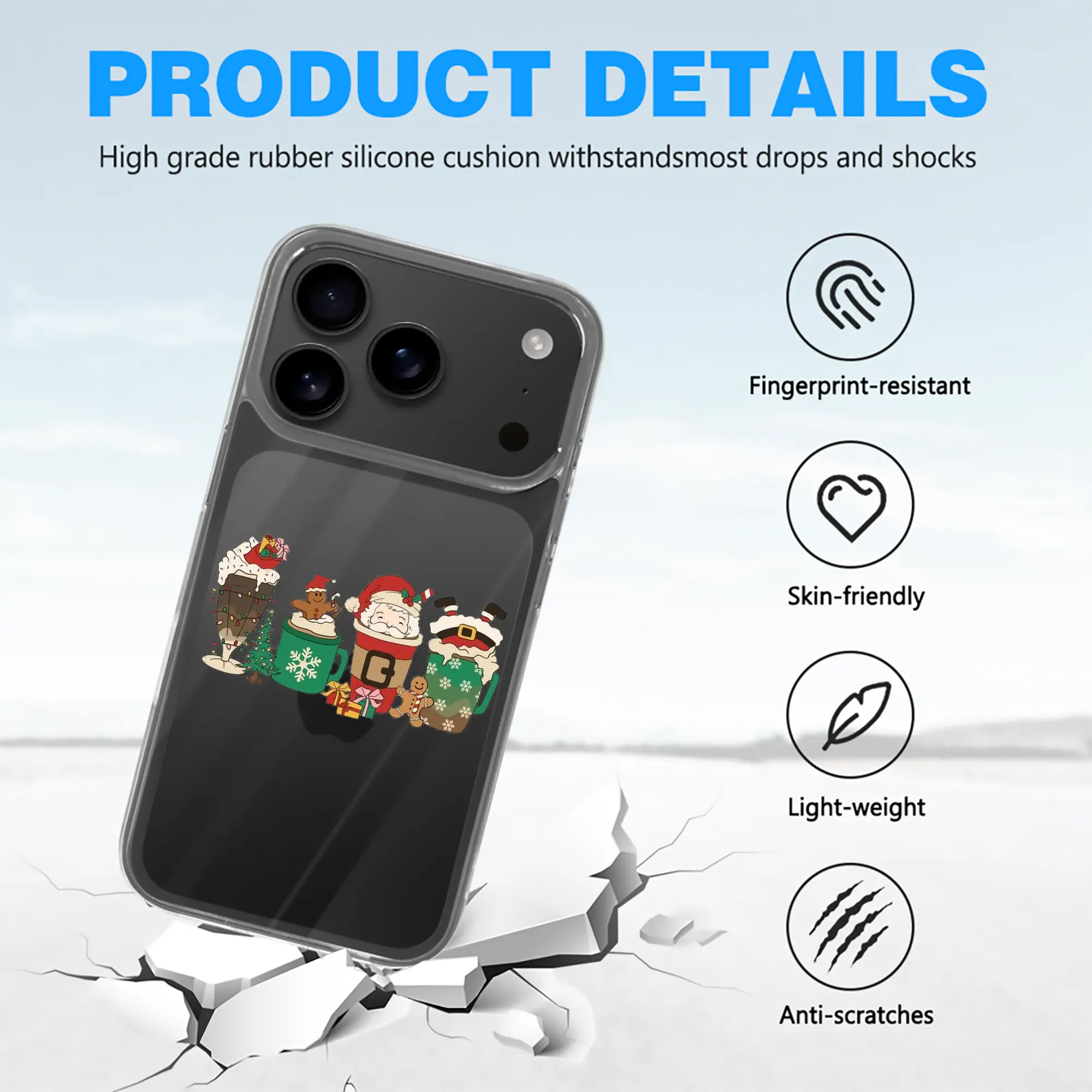 iPhone 17 Series Transparent TPU Case – Slim Shockproof Protective Cover with Precise Fit Protective – Phone Case for iPhone 17/17 Air/17 Pro/17 Pro Max