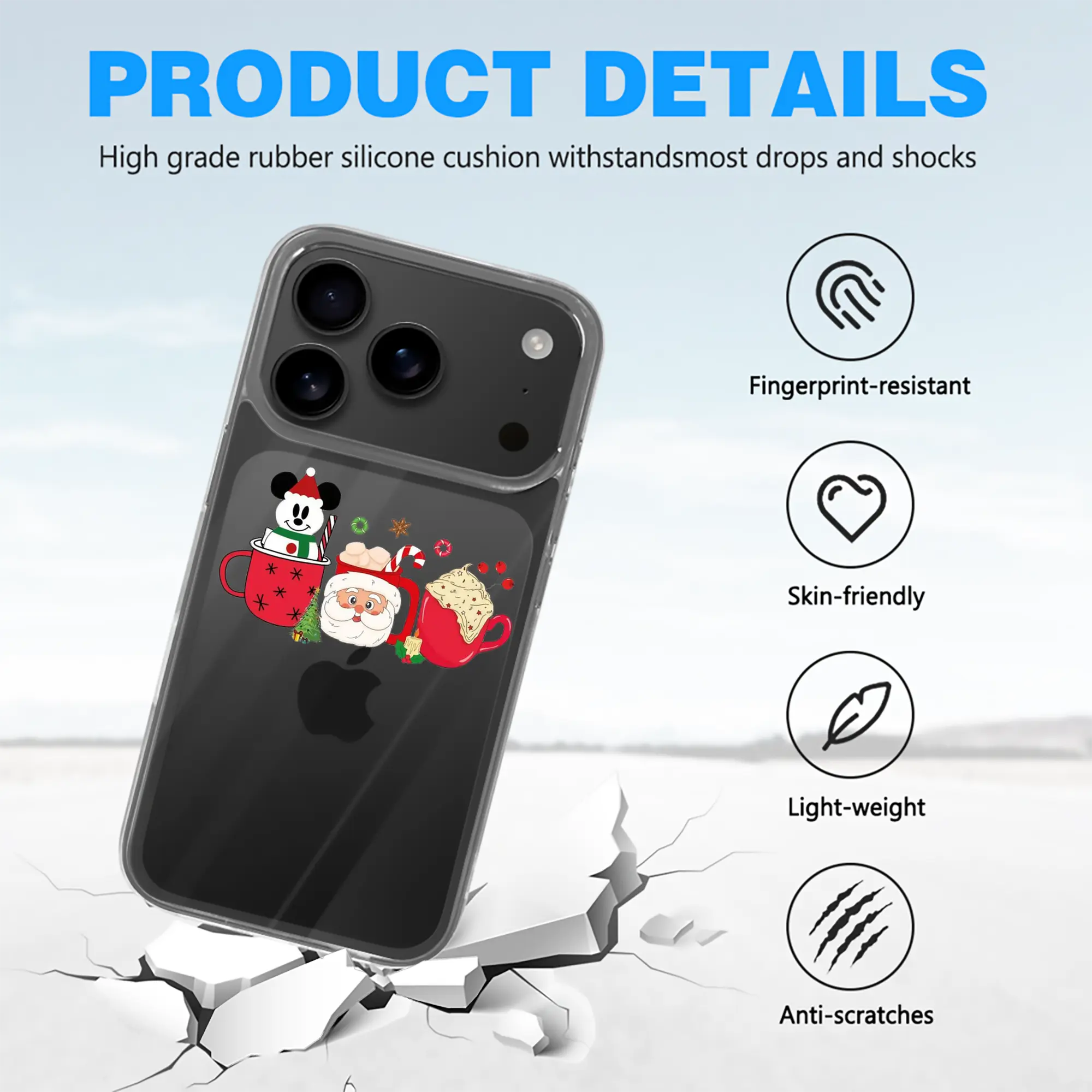 iPhone 17 Series Transparent TPU Case – Slim Shockproof Protective Cover with Precise Fit Protective – Phone Case for iPhone 17/17 Air/17 Pro/17 Pro Max