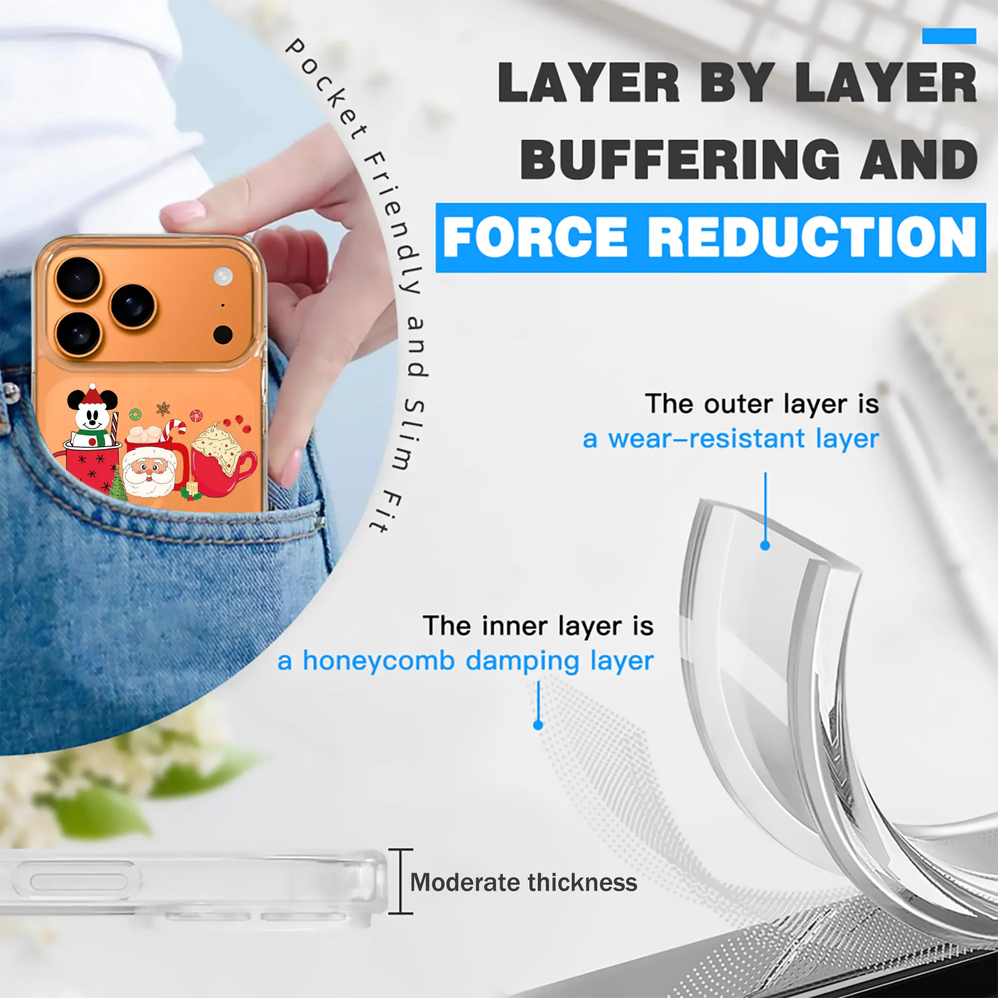 iPhone 17 Series Transparent TPU Case – Slim Shockproof Protective Cover with Precise Fit Protective – Phone Case for iPhone 17/17 Air/17 Pro/17 Pro Max