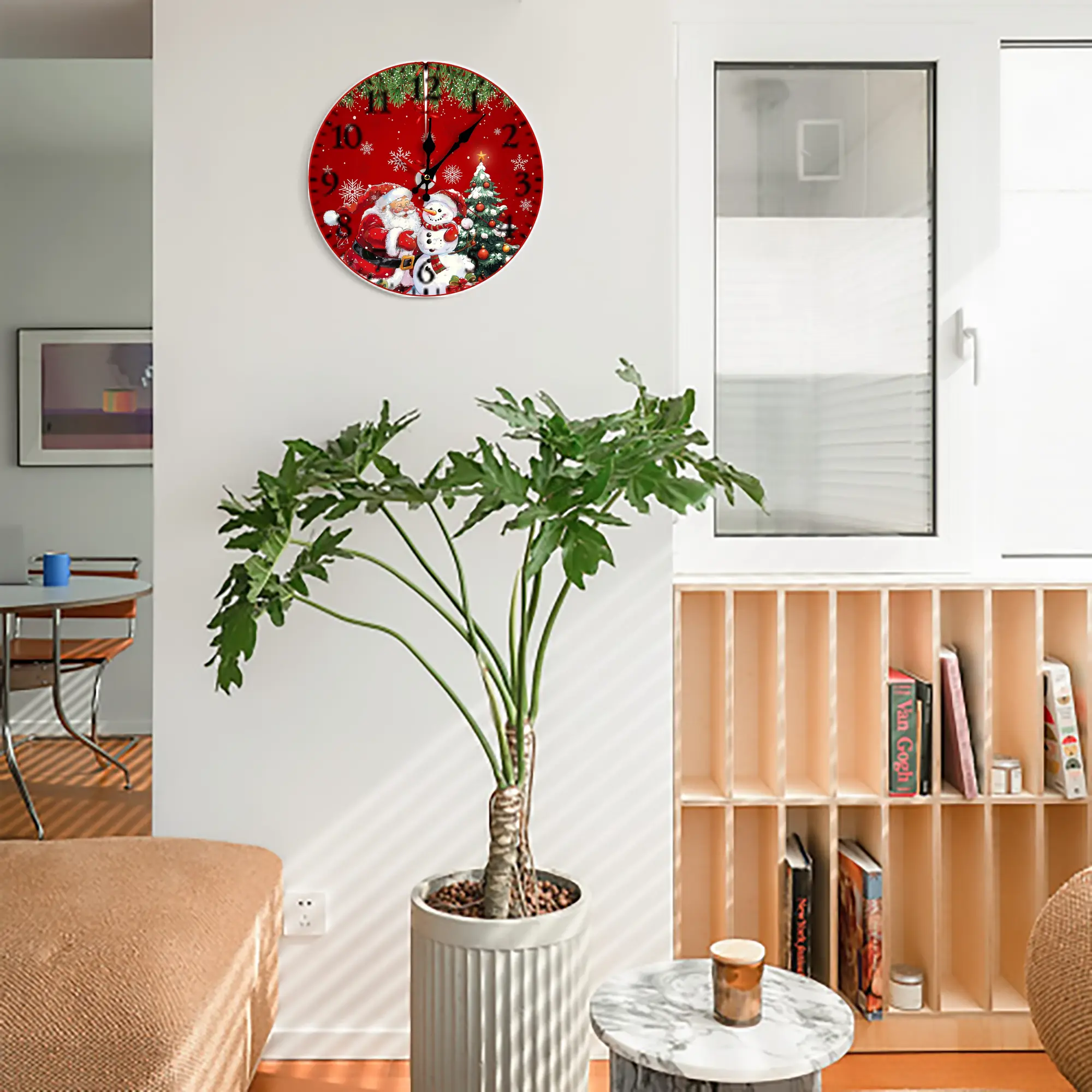 Silent Round Wall Clock – Modern & Stylish DIY Design, Durable Wood Construction, Easy To Install – Perfect For Office, Bedroom, Living Room, And More