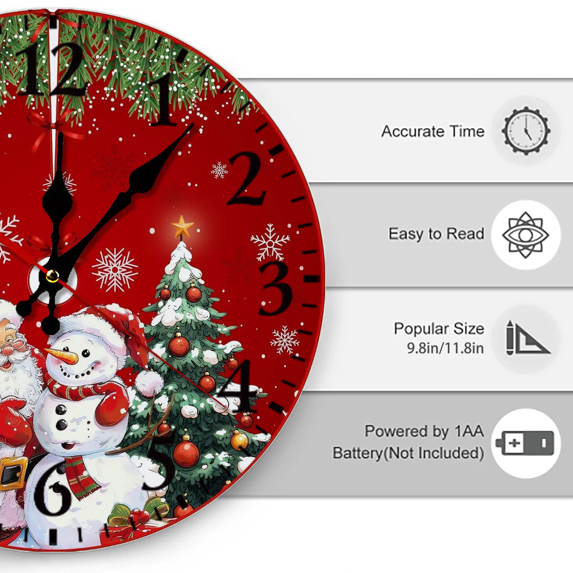 Silent Round Wall Clock – Modern & Stylish DIY Design, Durable Wood Construction, Easy To Install – Perfect For Office, Bedroom, Living Room, And More