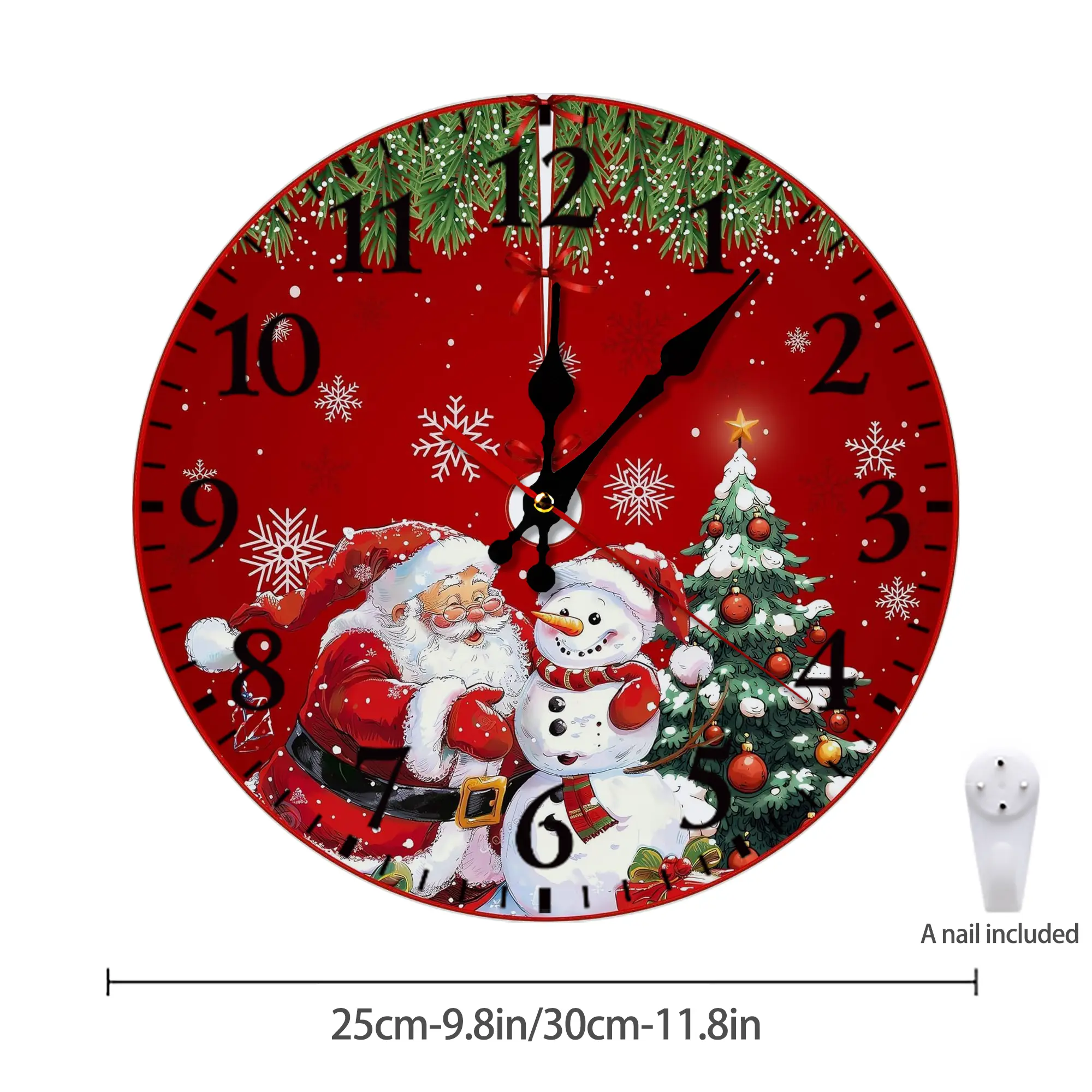 Silent Round Wall Clock – Modern & Stylish DIY Design, Durable Wood Construction, Easy To Install – Perfect For Office, Bedroom, Living Room, And More