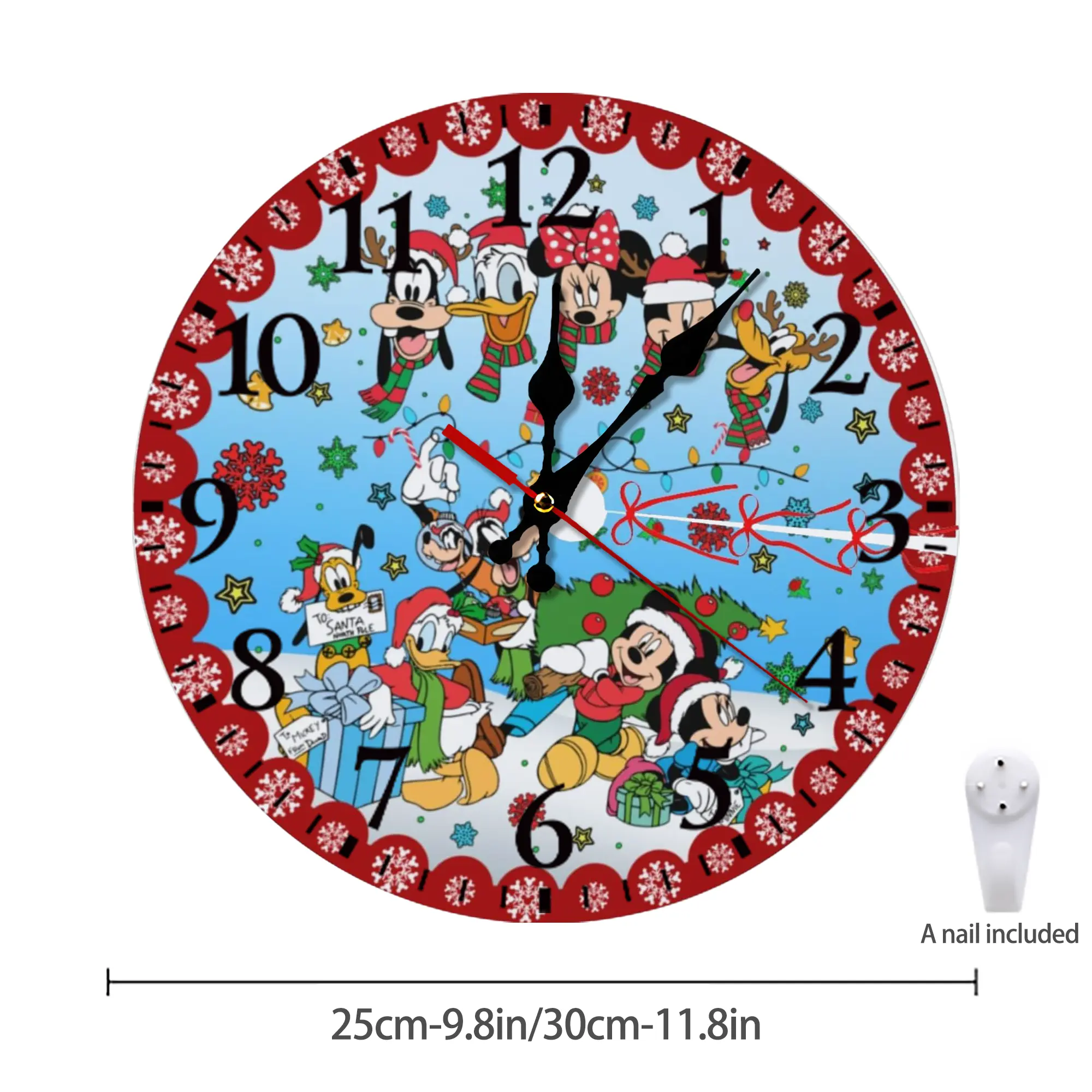 Silent Round Wall Clock – Modern & Stylish DIY Design, Durable Wood Construction, Easy To Install – Perfect For Office, Bedroom, Living Room, And More