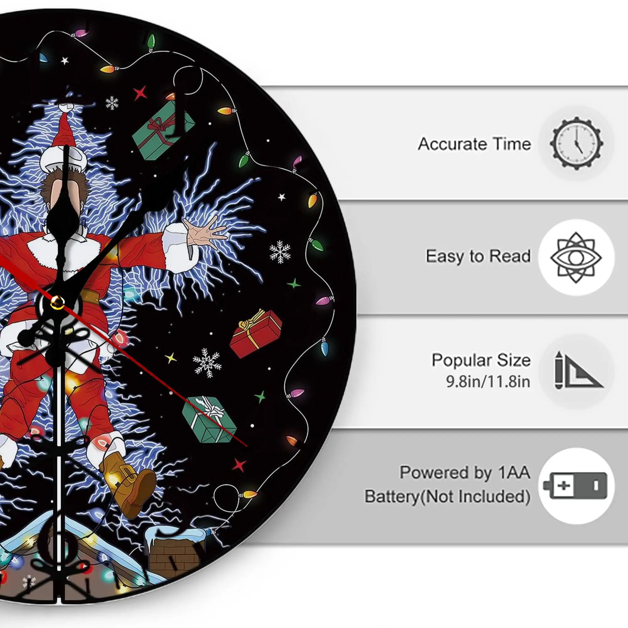 Silent Round Wall Clock – Modern & Stylish DIY Design, Durable Wood Construction, Easy To Install – Perfect For Office, Bedroom, Living Room, And More