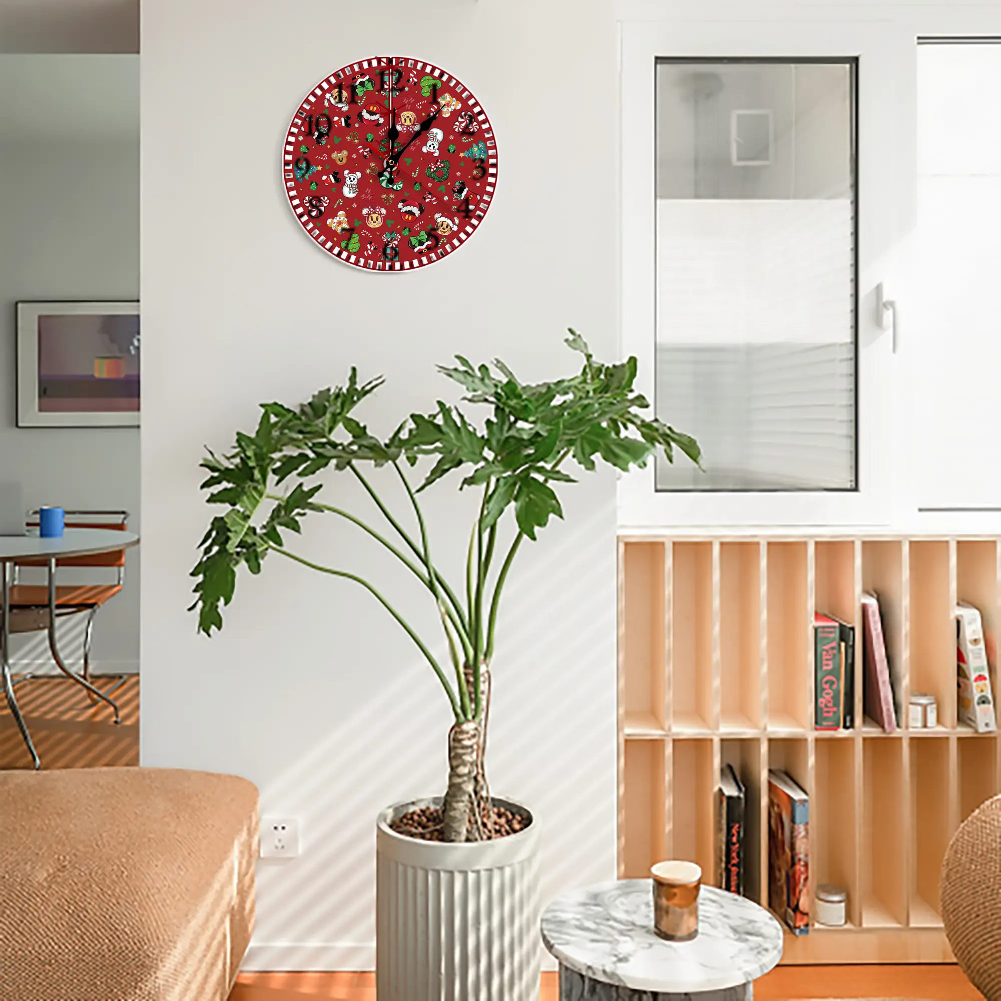 Silent Round Wall Clock – Modern & Stylish DIY Design, Durable Wood Construction, Easy To Install – Perfect For Office, Bedroom, Living Room, And More