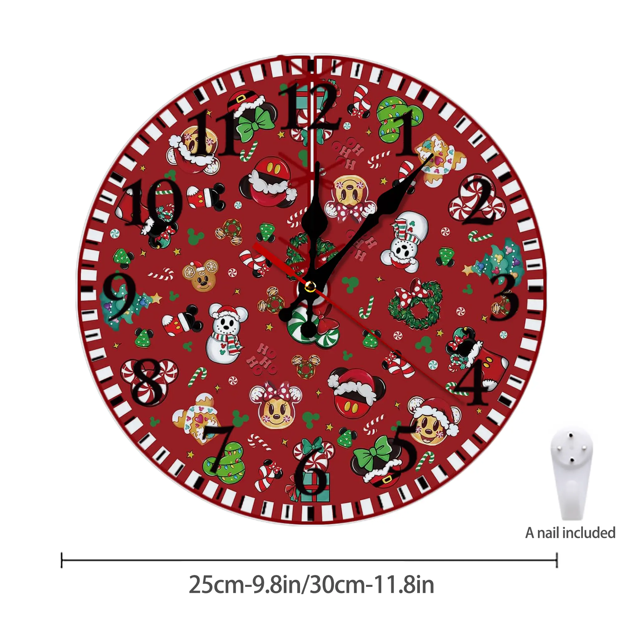 Silent Round Wall Clock – Modern & Stylish DIY Design, Durable Wood Construction, Easy To Install – Perfect For Office, Bedroom, Living Room, And More