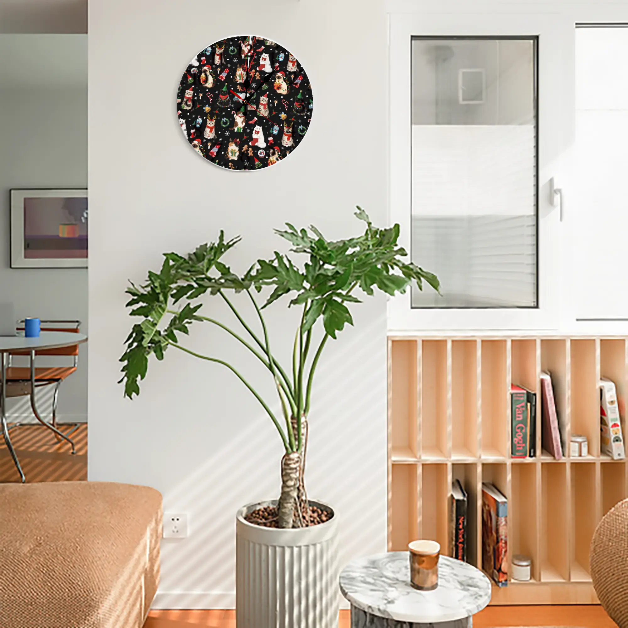 Silent Round Wall Clock – Modern & Stylish DIY Design, Durable Wood Construction, Easy To Install – Perfect For Office, Bedroom, Living Room, And More