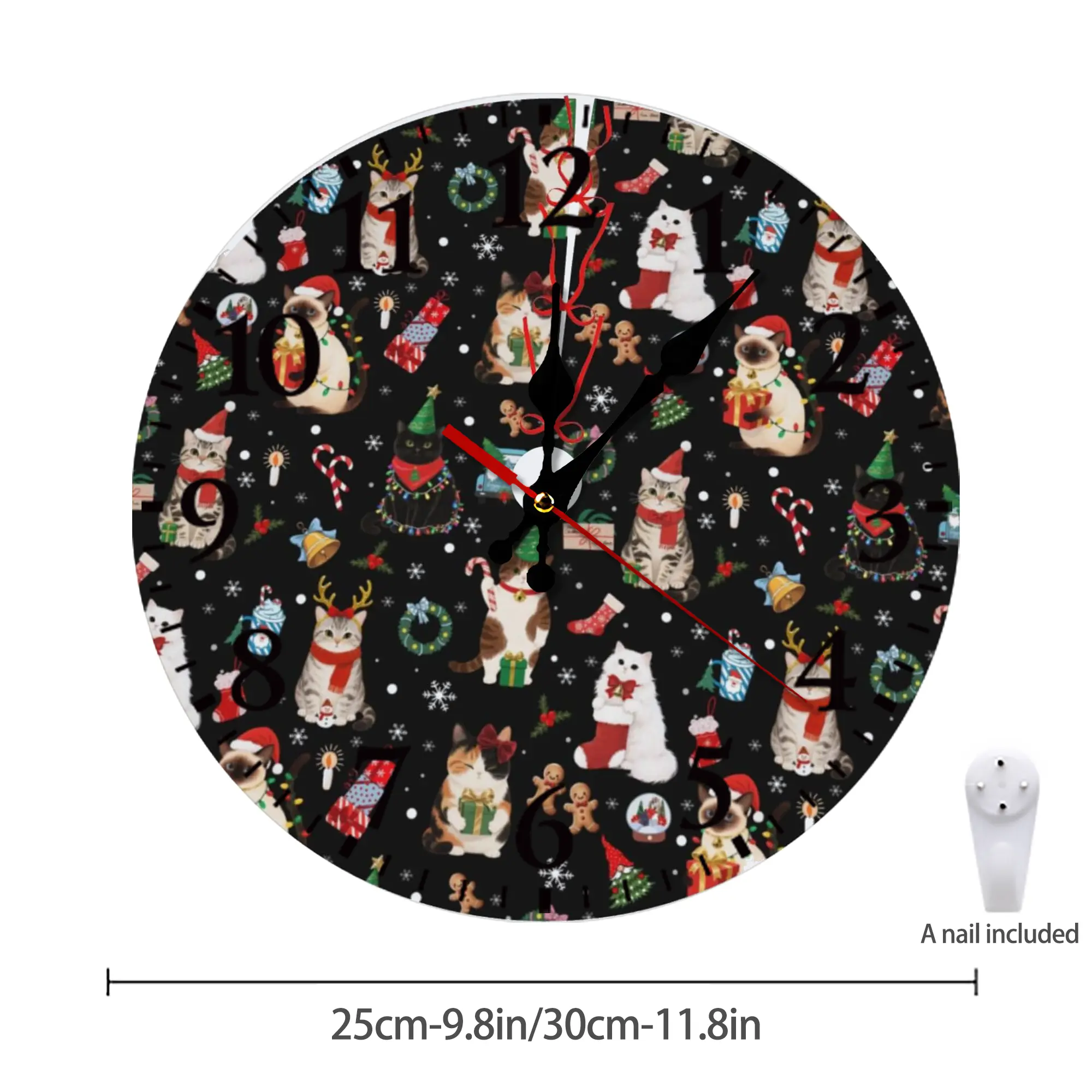 Silent Round Wall Clock – Modern & Stylish DIY Design, Durable Wood Construction, Easy To Install – Perfect For Office, Bedroom, Living Room, And More