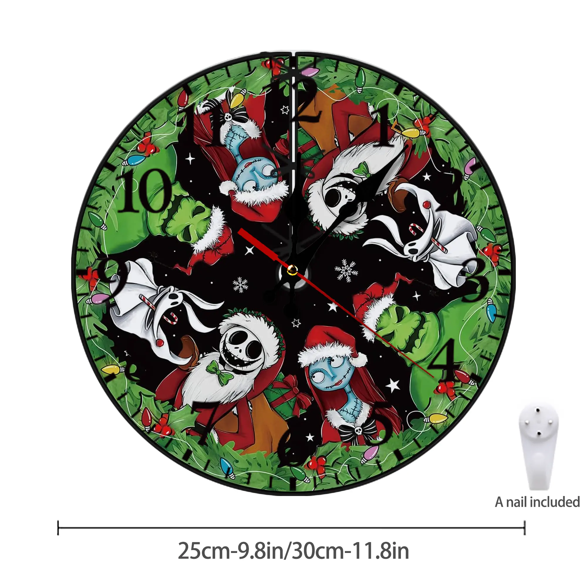 Silent Round Wall Clock – Modern & Stylish DIY Design, Durable Wood Construction, Easy To Install – Perfect For Office, Bedroom, Living Room, And More