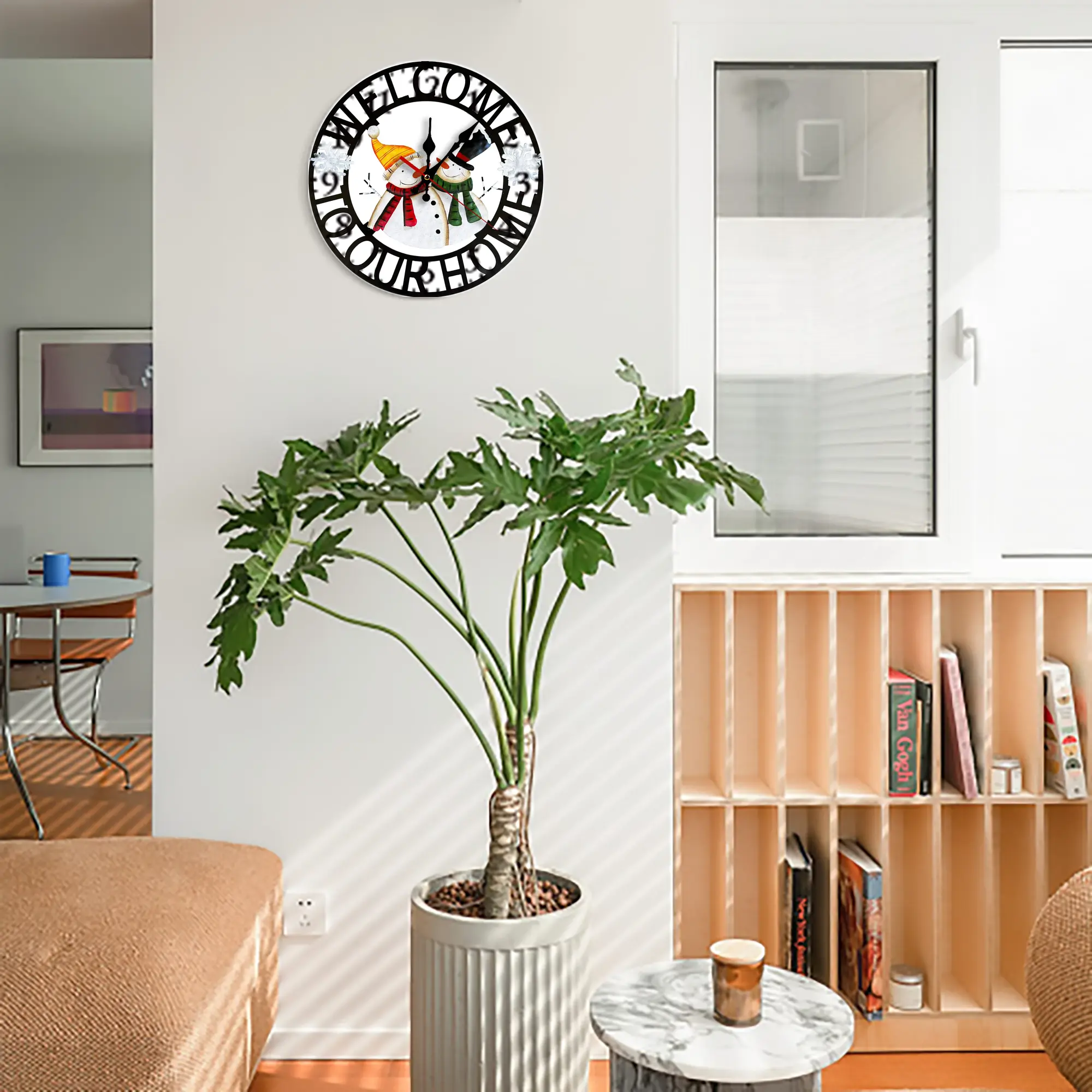 Silent Round Wall Clock – Modern & Stylish DIY Design, Durable Wood Construction, Easy To Install – Perfect For Office, Bedroom, Living Room, And More