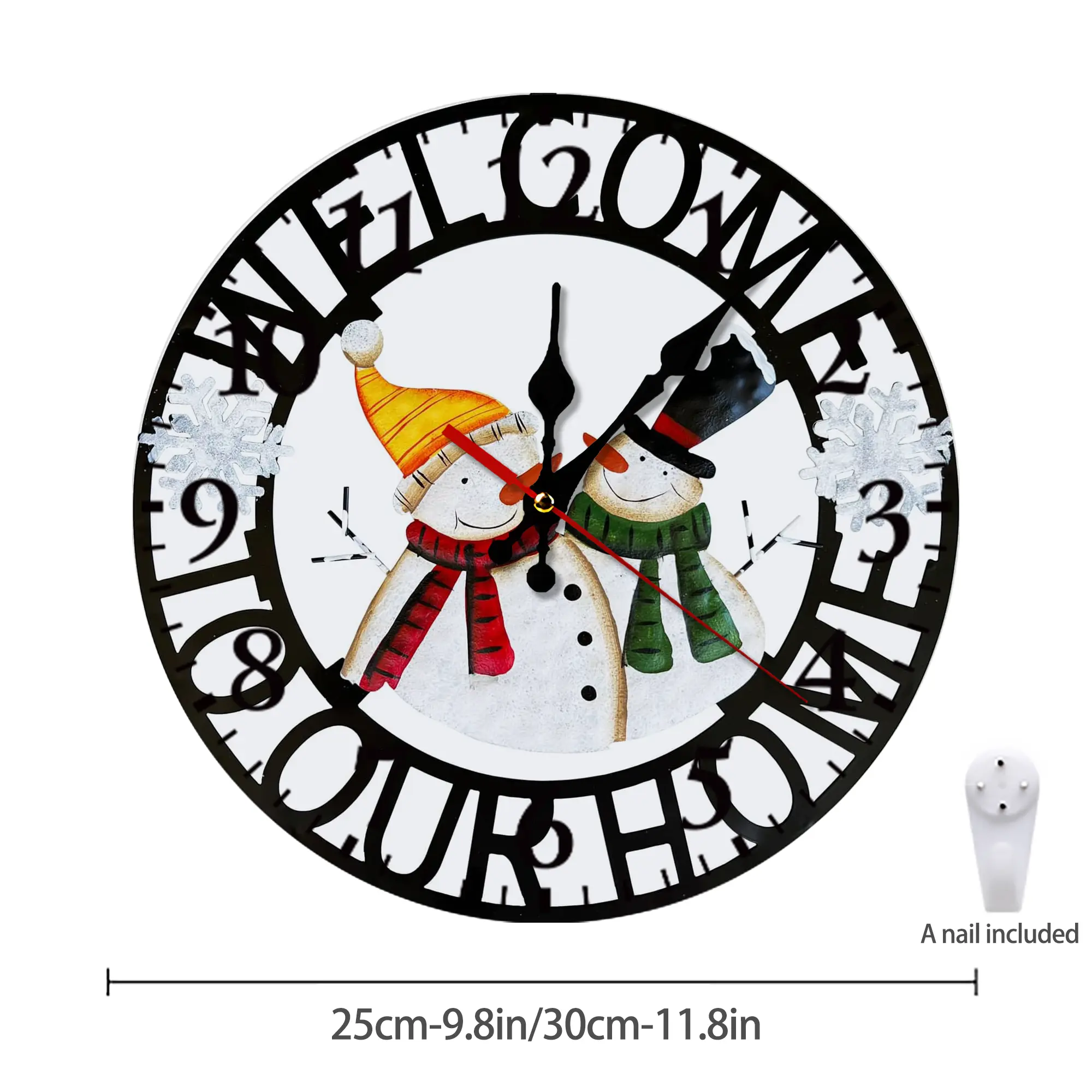 Silent Round Wall Clock – Modern & Stylish DIY Design, Durable Wood Construction, Easy To Install – Perfect For Office, Bedroom, Living Room, And More