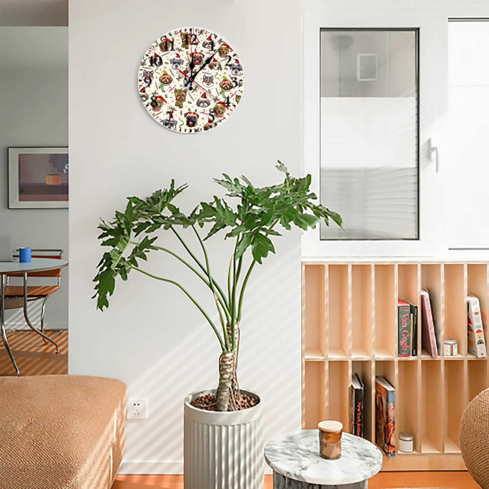 Silent Round Wall Clock – Modern & Stylish DIY Design, Durable Wood Construction, Easy To Install – Perfect For Office, Bedroom, Living Room, And More