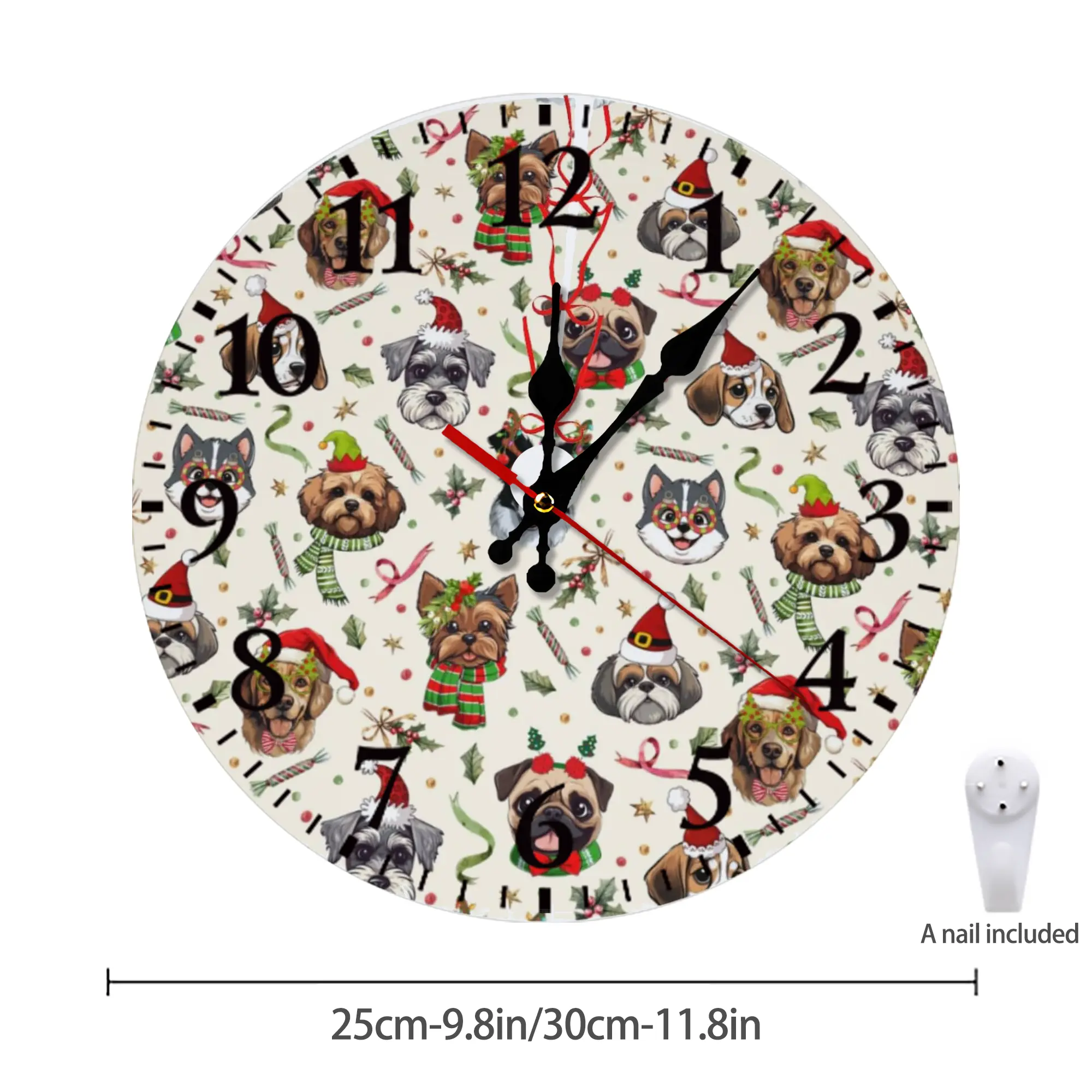 Silent Round Wall Clock – Modern & Stylish DIY Design, Durable Wood Construction, Easy To Install – Perfect For Office, Bedroom, Living Room, And More