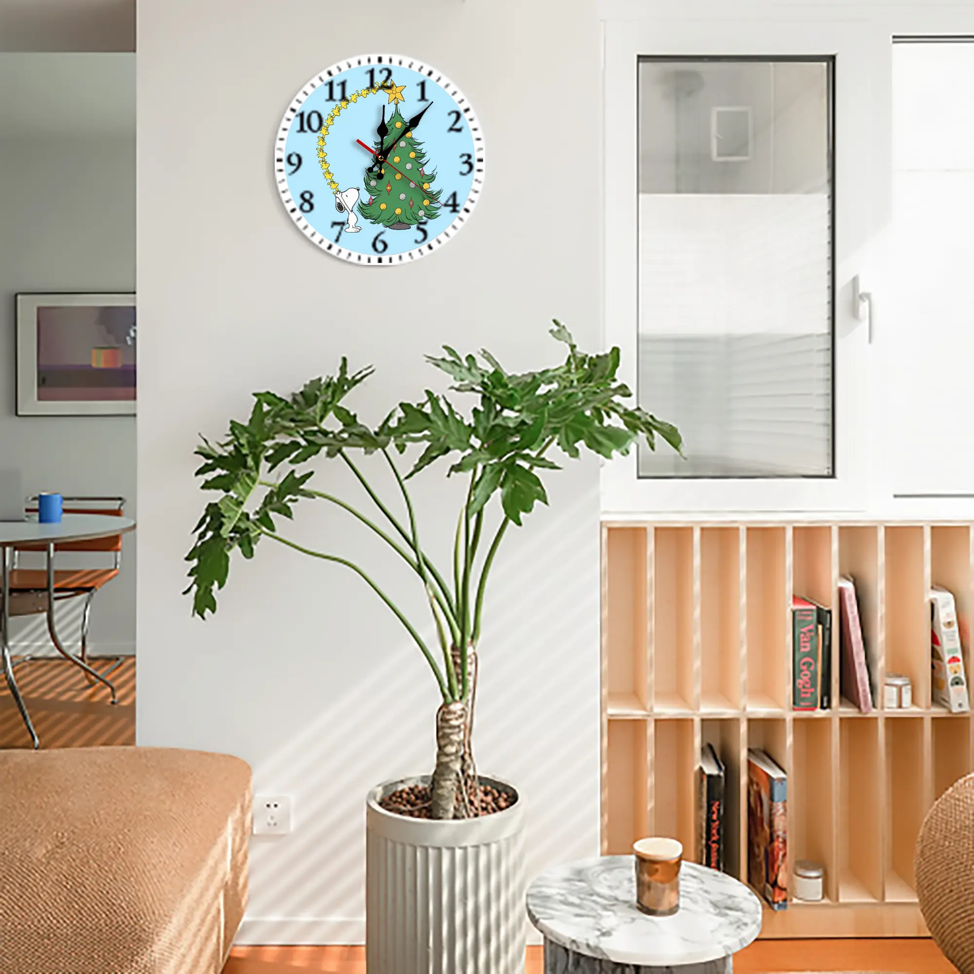 Silent Round Wall Clock – Modern & Stylish DIY Design, Durable Wood Construction, Easy To Install – Perfect For Office, Bedroom, Living Room, And More