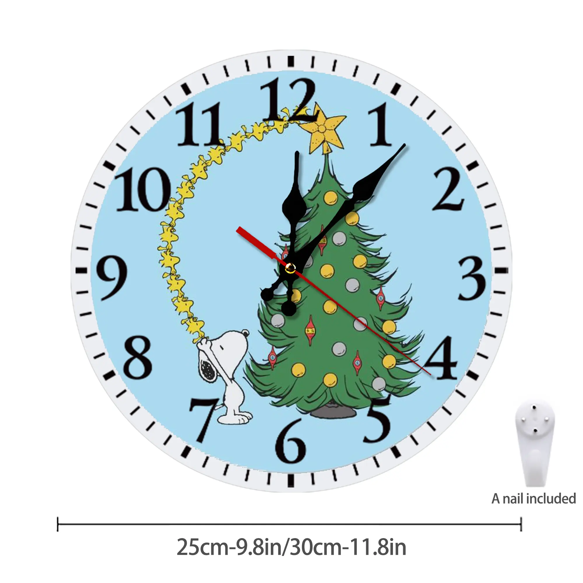 Silent Round Wall Clock – Modern & Stylish DIY Design, Durable Wood Construction, Easy To Install – Perfect For Office, Bedroom, Living Room, And More