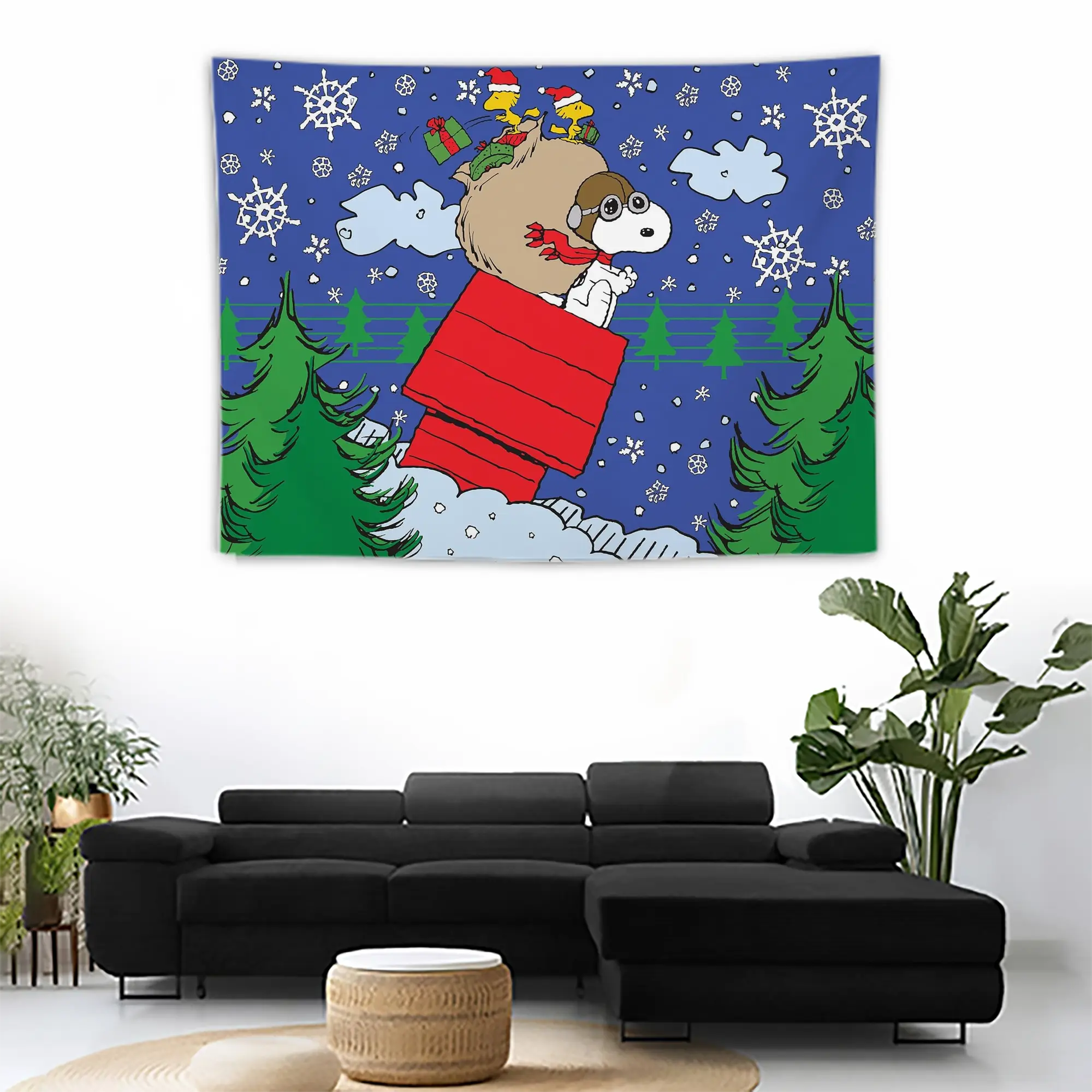 Wall Tapestry For Bedroom Aesthetic – Boho Style Polyester Fabric Wall Hanging With Hooks – 60 X 90 Inch Large Size, Lightweight, Durable, Easy To Hang