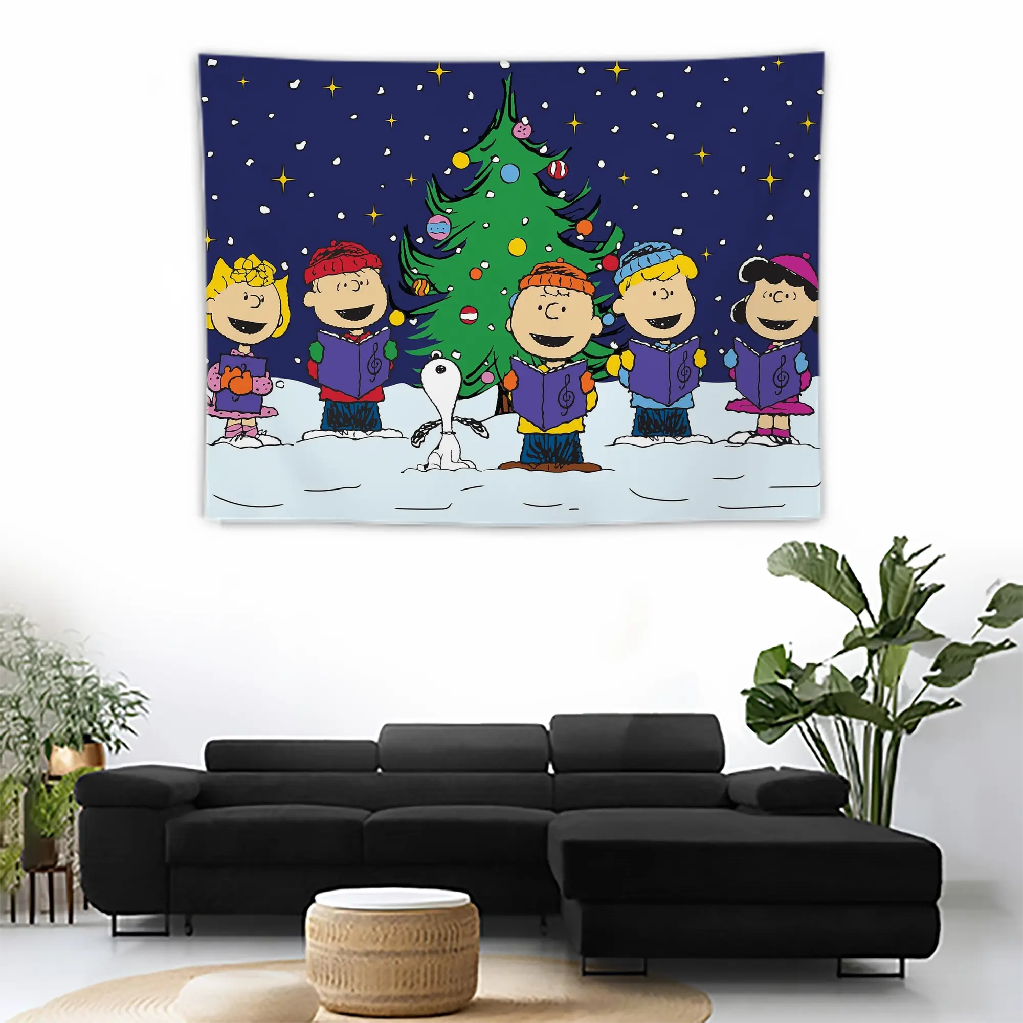 Wall Tapestry For Bedroom Aesthetic – Boho Style Polyester Fabric Wall Hanging With Hooks – 60 X 90 Inch Large Size, Lightweight, Durable, Easy To Hang