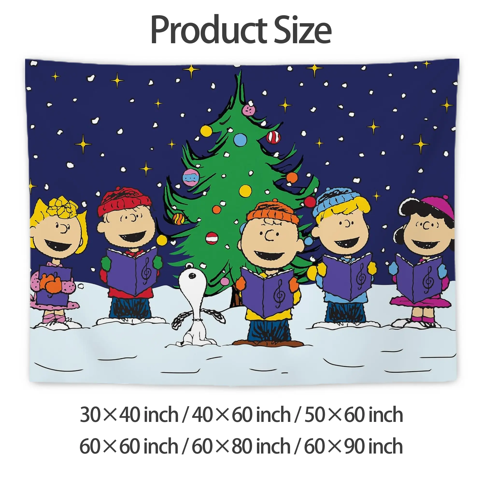 Wall Tapestry For Bedroom Aesthetic – Boho Style Polyester Fabric Wall Hanging With Hooks – 60 X 90 Inch Large Size, Lightweight, Durable, Easy To Hang