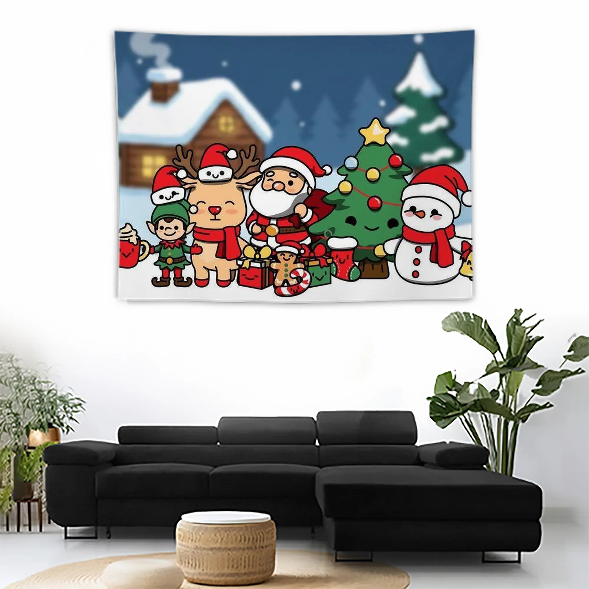 Wall Tapestry For Bedroom Aesthetic – Boho Style Polyester Fabric Wall Hanging With Hooks – 60 X 90 Inch Large Size, Lightweight, Durable, Easy To Hang