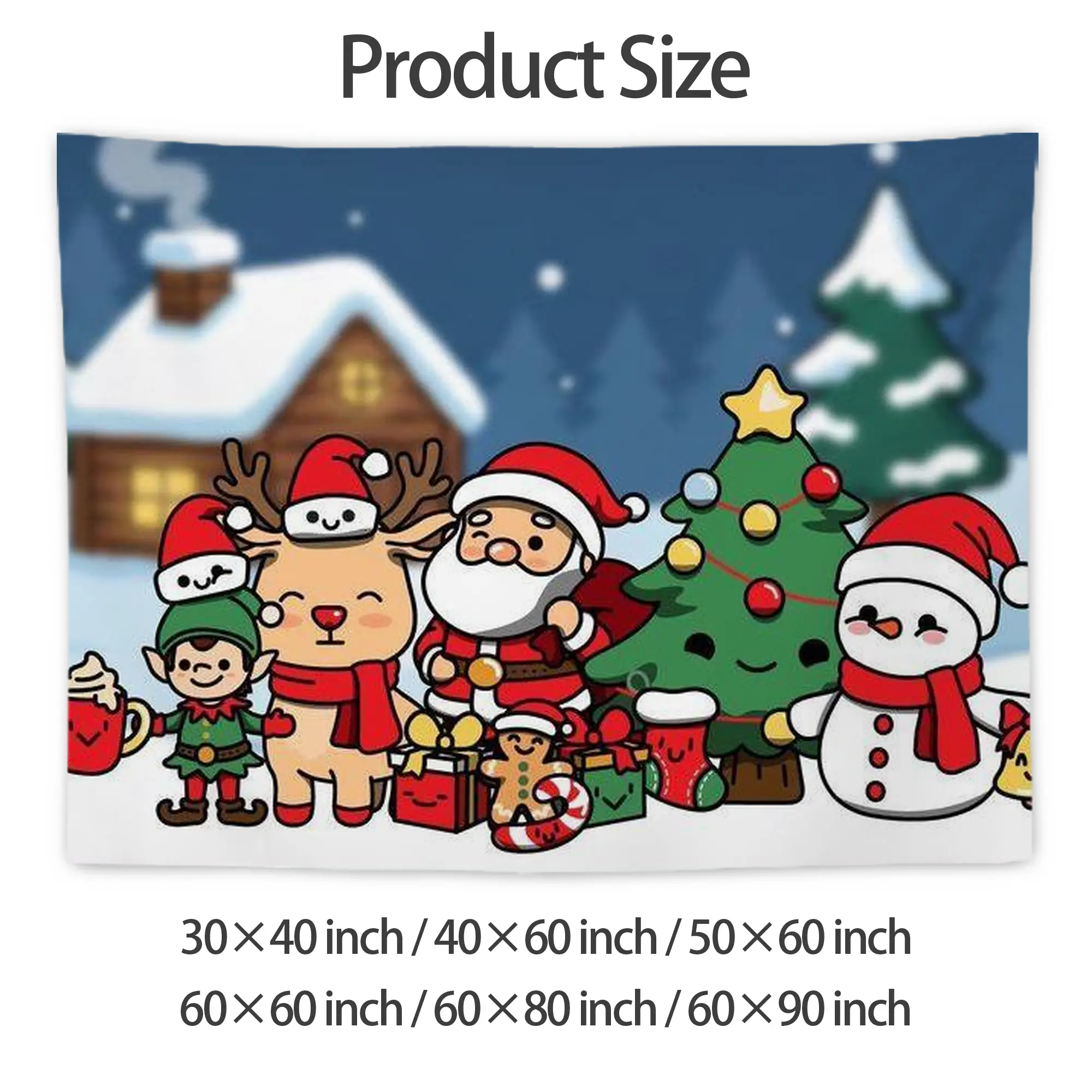 Wall Tapestry For Bedroom Aesthetic – Boho Style Polyester Fabric Wall Hanging With Hooks – 60 X 90 Inch Large Size, Lightweight, Durable, Easy To Hang