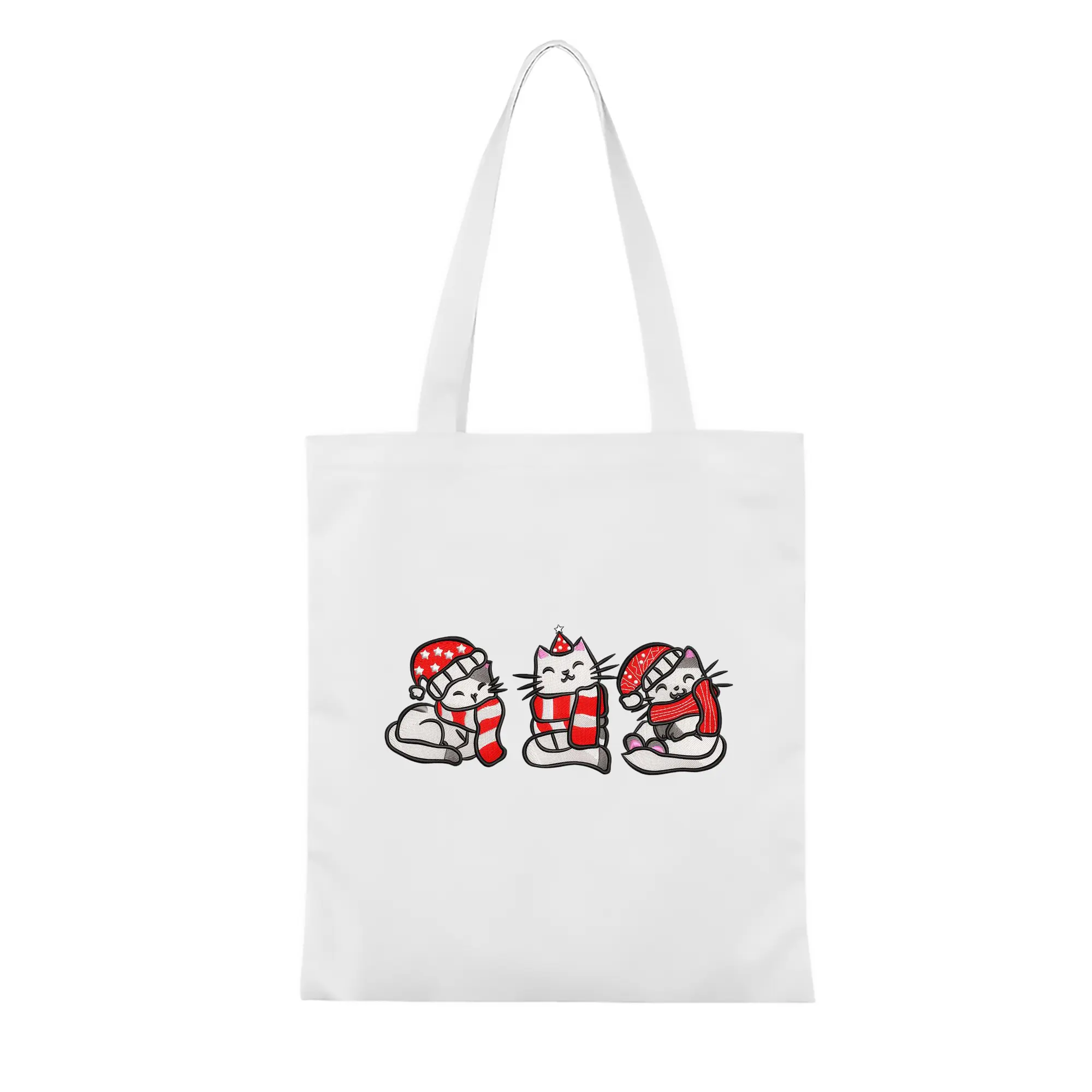 Heavy-Duty 12oz Canvas Tote Bag — Large Capacity Reusable Shopping & Travel Bag with Heat-Transfer Print, Wide Reinforced Handles (80% Polyester, 20% Cotton)